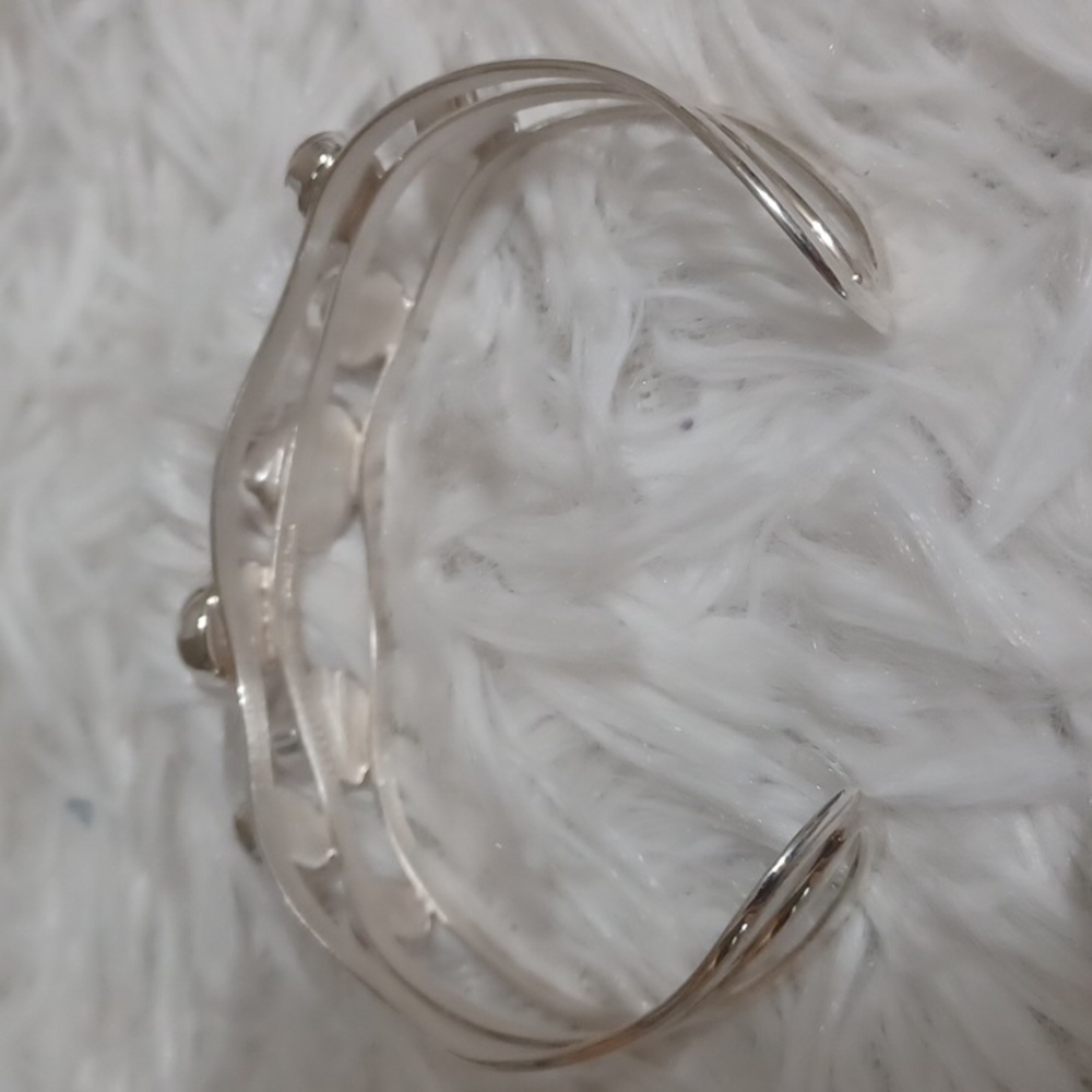Jay King Mine Finds Sterling Silver Rhodochrosite Bangle Bracelet NIB *RARE* - Picture 8 of 9